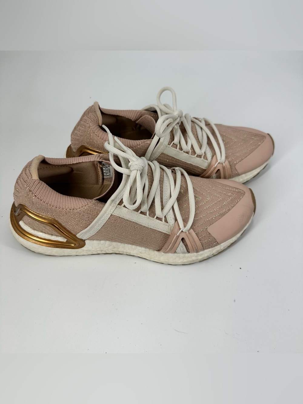 Size 9 Adidas X Stella McCartney Ultraboost 20 Shoes Soft Powder Copper Metallic